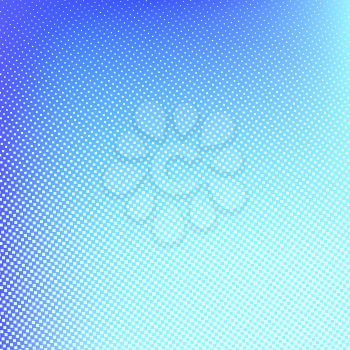 Halftone background. Blue and turquoise abstract spotted pattern. Vector illustration for business presentation