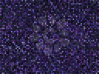 Abstract violet and dark purple tiles on the wall. Seamless background