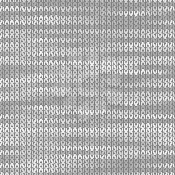 Fabric seamless texture. Melange light gray color background. Vector illustration