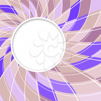 Round frame. Abstract vector background. Circle shape. Beige lilac violet color circles.