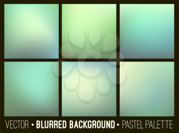 Vector abstract blurred background. Web site banners design. Interface template. Eco concept