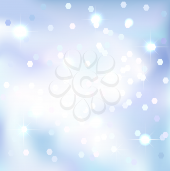 Abstract background. Blue sky background. Magical New Year, Christmas event style