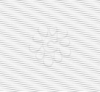 Seamless wave pattern. Abstract modern wavy background. Black and white curved line stripes. Simple and effective creative graphic design for fashion print textile fabric, wrapping and wallpaper