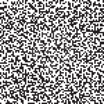 Seamless abstract black and white monochrome background. Digital pixel noise pattern.