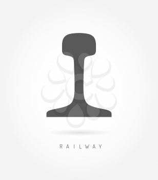Rail logo icon railway business concept