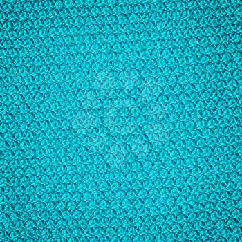 Knitted Textile Texture. Light Blue Color
