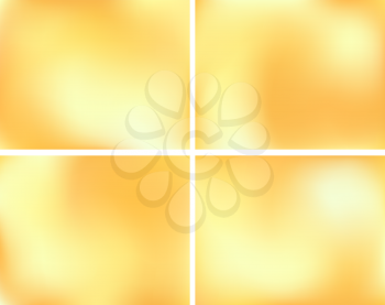 Yellow abstract background with light spots. Honey color. Bright golden holiday space. Festive season design. New Year, Christmas, wedding event style