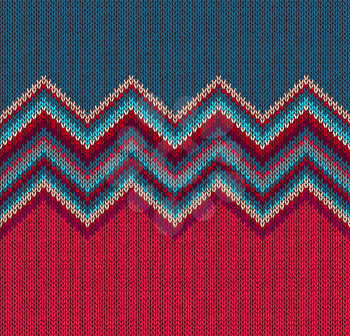 Knitted seamless pattern. Classic Knitwear. Fashion trendy stylish background.