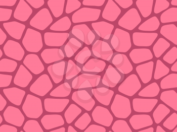 Seamless abstract pattern skin print design. Stones artwork light pink background. Vector illustration