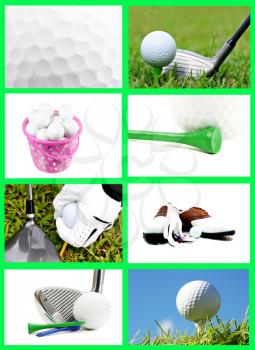 Royalty Free Photo of a Golf Collage
