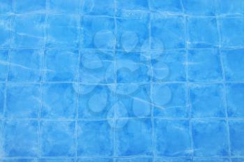 Tiles in the bottom of s  a swimming pool