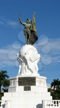Balboa Monument at Panama City, Panama. Pacific Ocean Discoverer