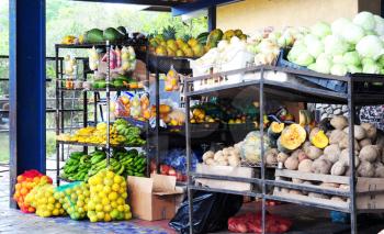 Rural latin american fruit and vegetables market