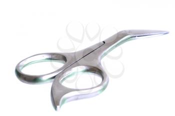 Small scissors isolated on white