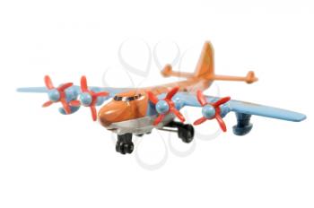 Toy plane isolated on a white background