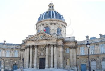 PARIS-FRANCE-FEB 24, 2019: The Académie française is the pre-eminent French council for matters pertaining to the French language. The Académie was officially established in 1635 by Cardinal Richelieu.