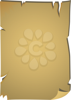 Royalty Free Clipart Image of a Worn Paper