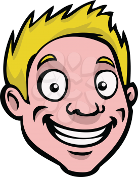 Royalty Free Clipart Image of a Happy Male