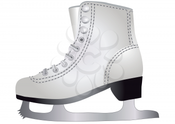 ice skates isolated on the white backgroound