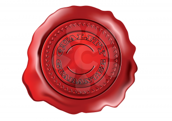 Royalty Free Clipart Image of a Wax Seal