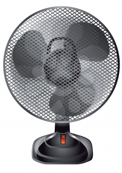 Royalty Free Clipart Image of a Fan