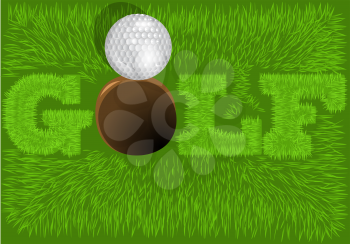 Royalty Free Clipart Image of a Golf Background