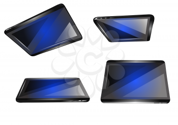 Royalty Free Clipart Image of Tablets