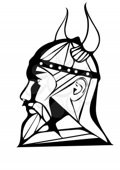 Royalty Free Clipart Image of a Viking