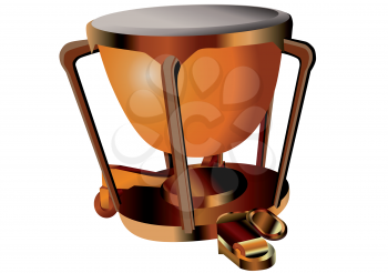 Royalty Free Clipart Image of a Timpani