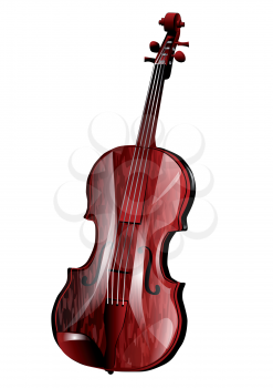 Royalty Free Clipart Image of a Viola