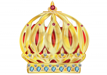 crown isolated on a white background. 10 EPS