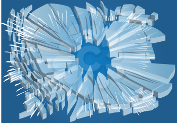 broken glass. abstract background broken illustration. 10 EPS