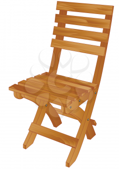 folding chair isolated on a white background
