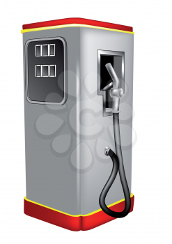gas pump siolated on a white background