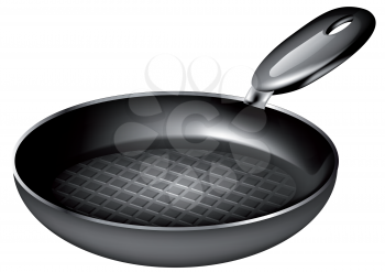 frying pan isolated on a white background
