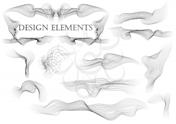 set of design elements 1 isolated on white