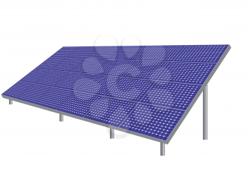 solar panels isolated on a white background
