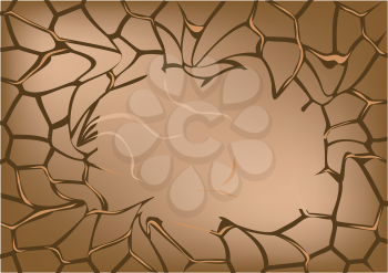 brown abstract background with cracked line