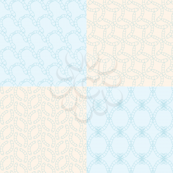 geometric seamless backgrounds4 on blue and bege 