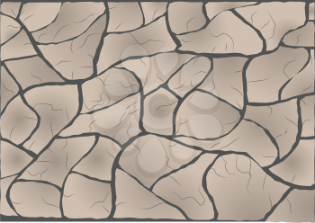 cracked. abstract vector background with cracked land