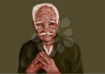 old man. nice image of a lonely old man