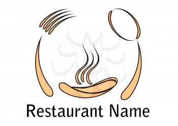 restaurant icon isolated on a white background