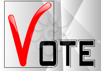 voting symbols vector design
