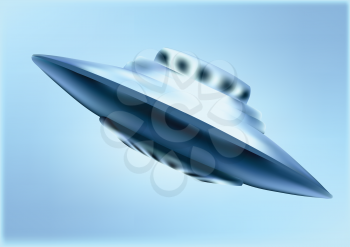 UFO. Alien saucer spaceships. Unidentified objects flying in the sky.