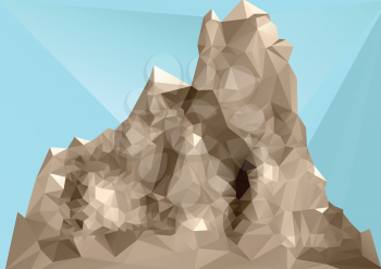 mountain polygon style. abstract background. 10 EPS