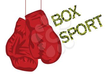 boxing gloves isolated on a white background