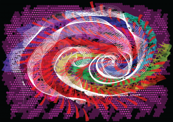 spiral. abstract multicolor background with spiral motion