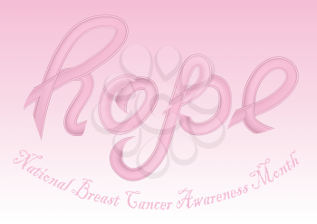 National Breast Cancer Awareness Month conceptual background