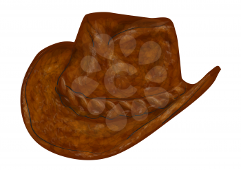 cowboy hat isolated on a white background