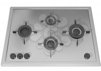 gasn cooker isolated on a white background